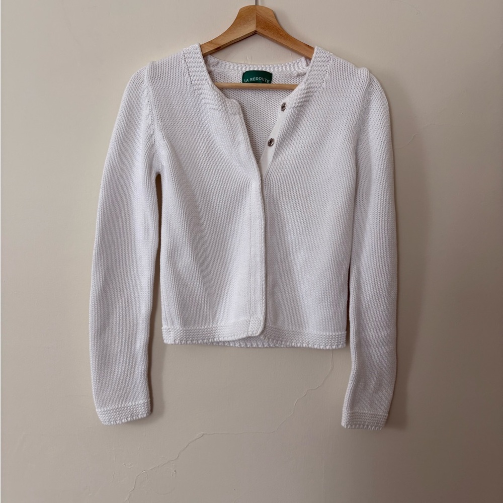 White Cardigan Sweater
